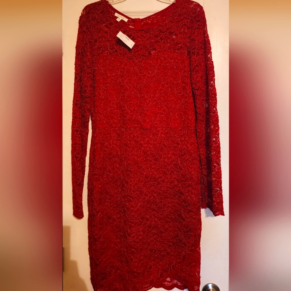 Red lace Cocktail dress